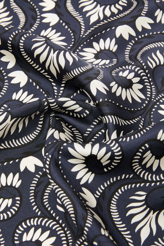 Max Mara Weekend Navy Square Silk Scarf