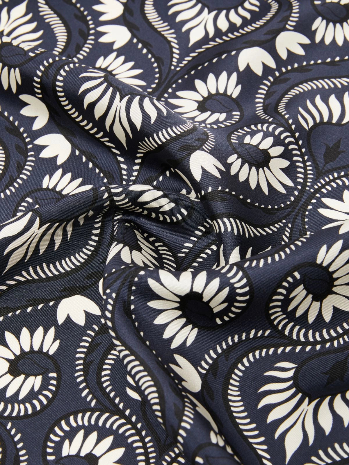 Max Mara Weekend Navy Square Silk Scarf