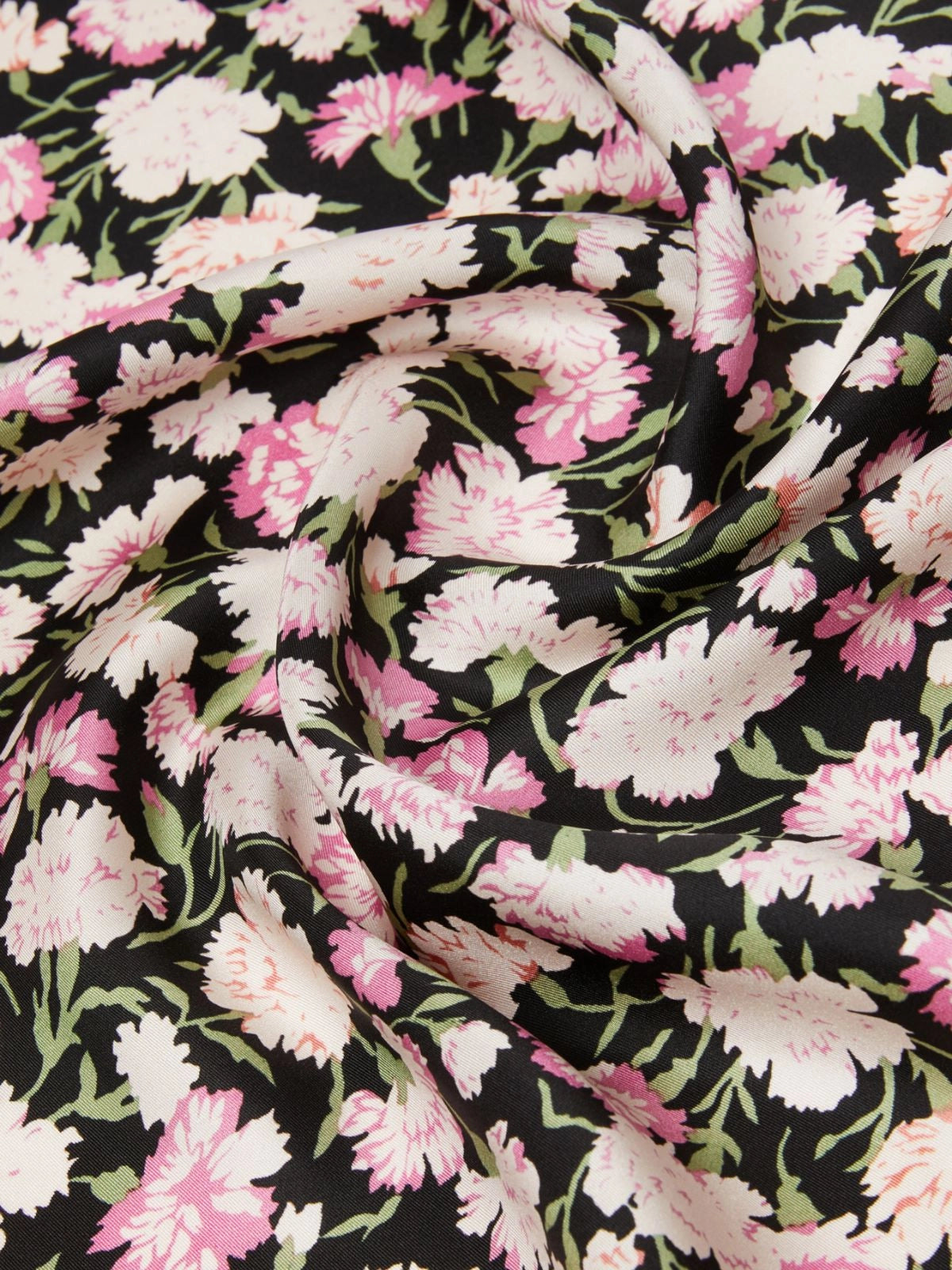 Max Mara Weekend Pink Floral Print Silk Square Scarf WKAONEST