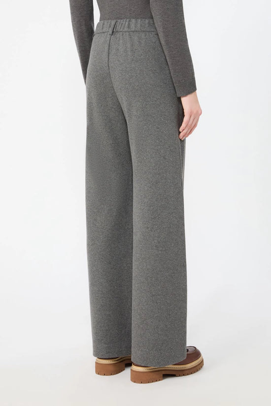 Max Mara Weekend Micro Grey Jacquard Jersey Trousers