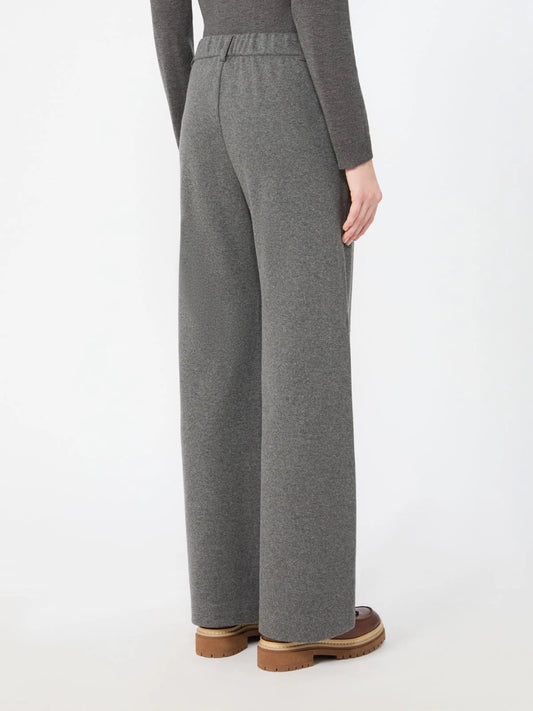 Max Mara Weekend Micro Grey Jacquard Jersey Trousers
