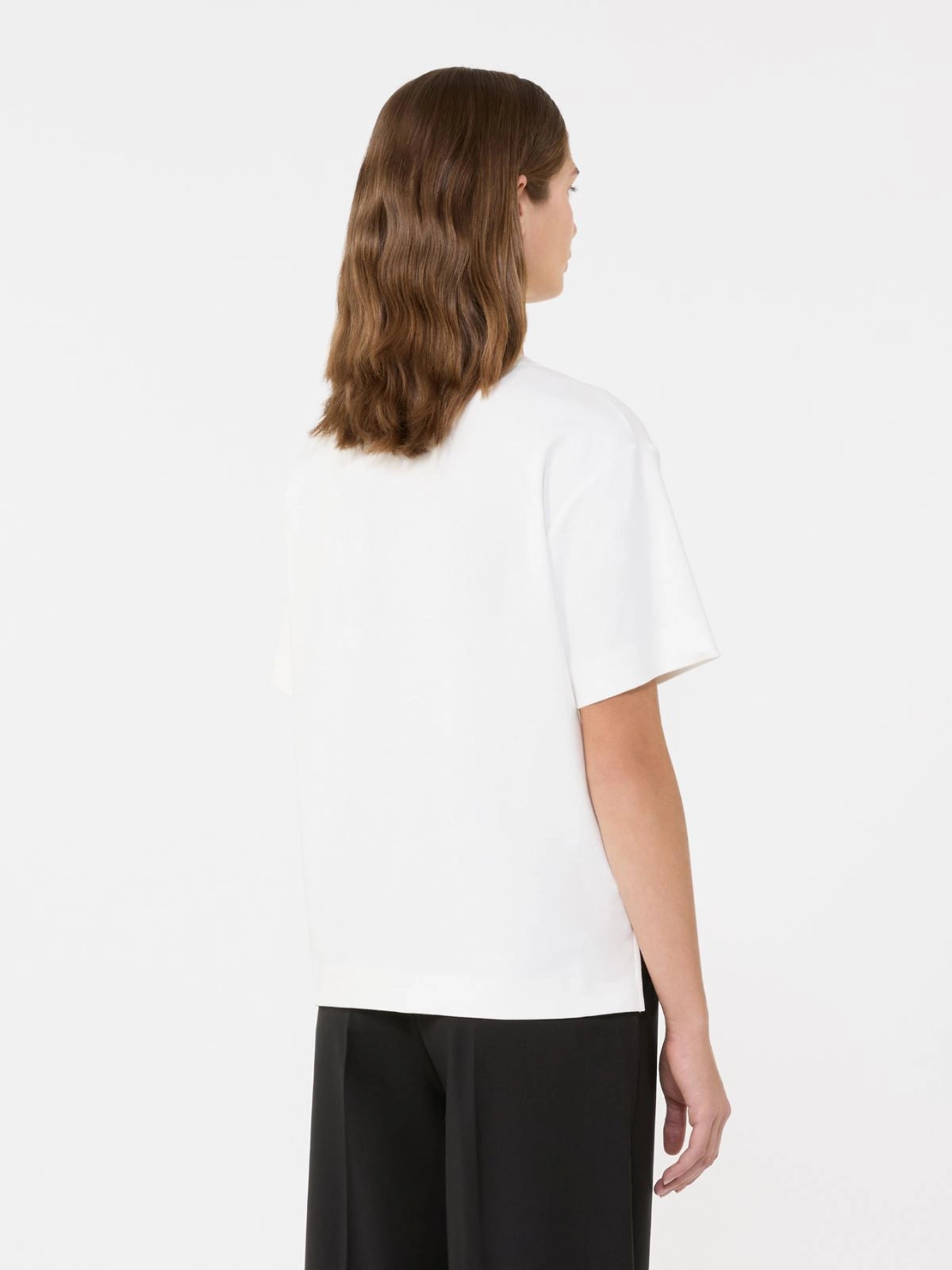 Max Mara Weekend White Boxy Short-Sleeve T-Shirt WKDMULTID