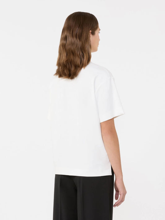 Max Mara Weekend White Boxy Short-Sleeve T-Shirt WKDMULTID