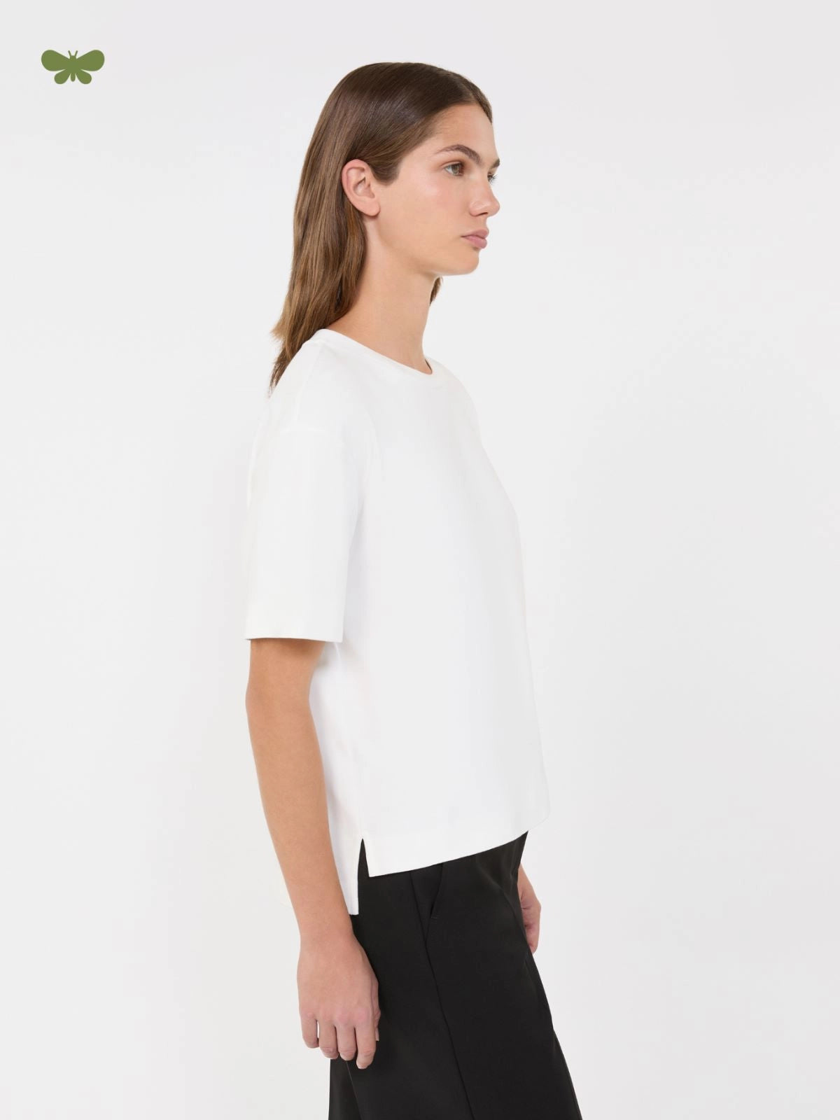 Max Mara Weekend White Boxy Short-Sleeve T-Shirt WKDMULTID