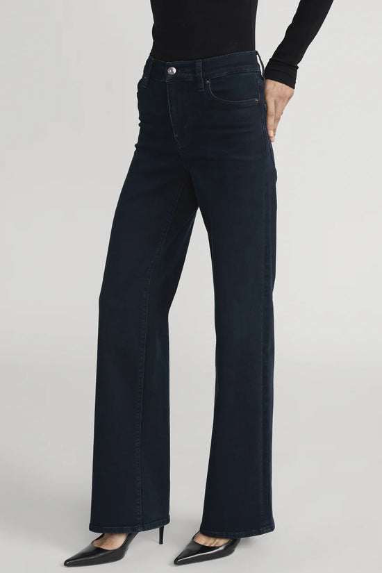 Frame Palazzo Jeans Century Blue – High Rise, Ultra-Stretch, Wide-Leg Fit LSP814