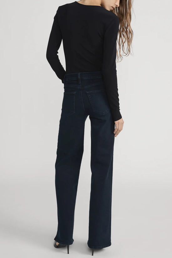 Frame Palazzo Jeans Century Blue – High Rise, Ultra-Stretch, Wide-Leg Fit LSP814