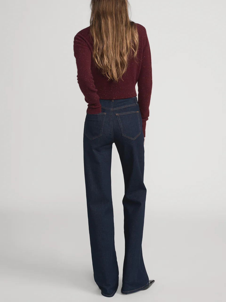 Frame Rinse High Rise Straight Long Length Jeans 1026814