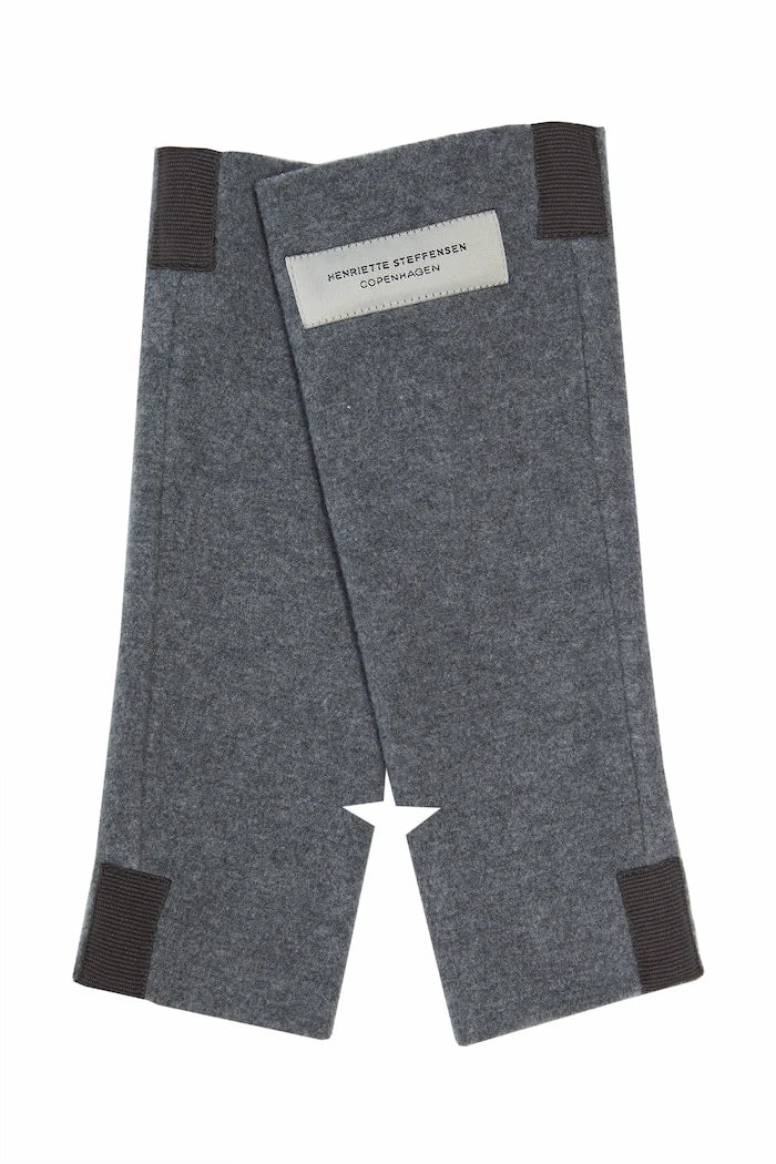 Henriette Steffensen Grey Soft Fleece Wrist Warmer