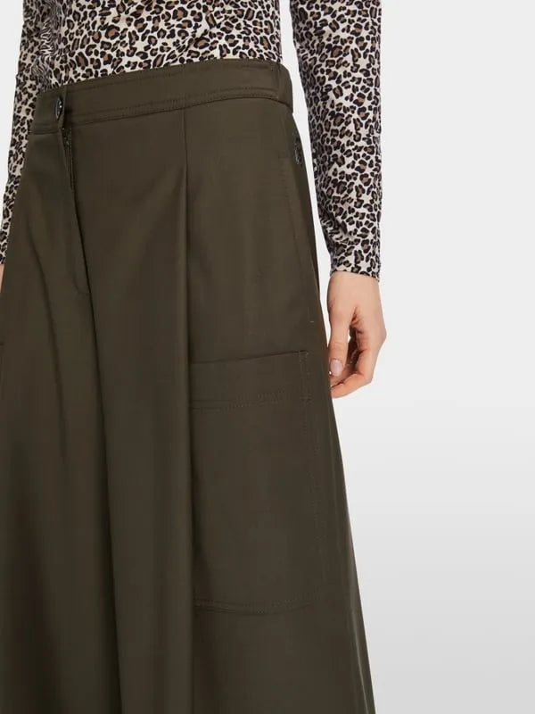 Marc Cain olive cargo culottes XS81.60 W11
