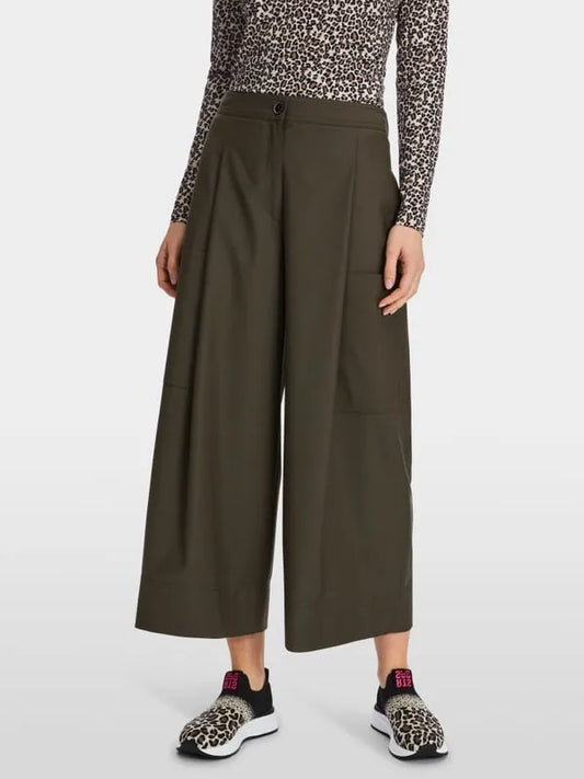 Marc Cain olive cargo culottes XS81.60 W11