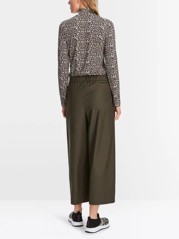 Marc Cain olive cargo culottes XS81.60 W11