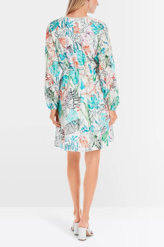 Marc Cain tulle lace midi dress YC21.39 W74