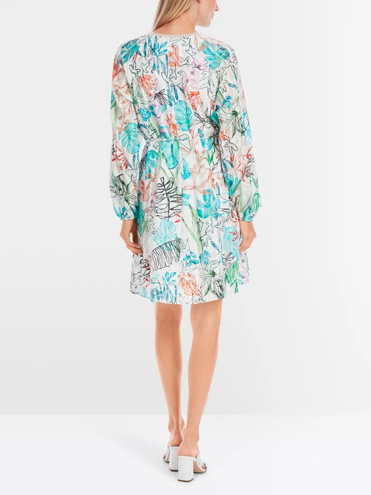 Marc Cain tulle lace midi dress YC21.39 W74