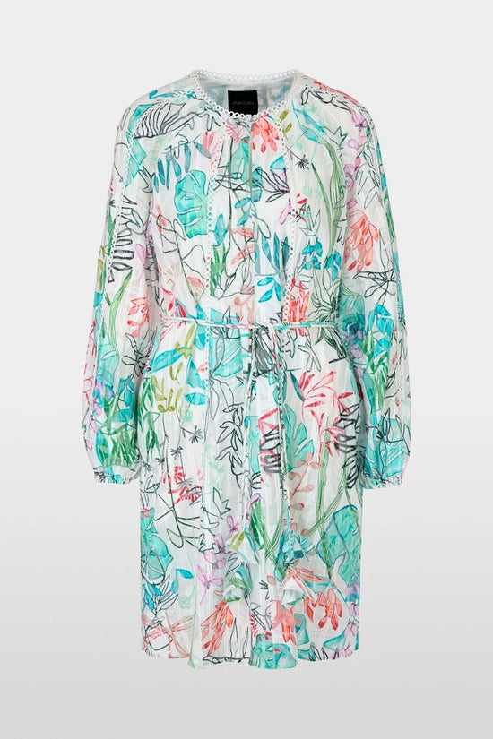 Marc Cain tulle lace midi dress YC21.39 W74