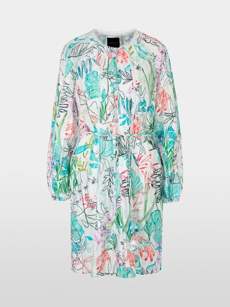 Marc Cain tulle lace midi dress YC21.39 W74