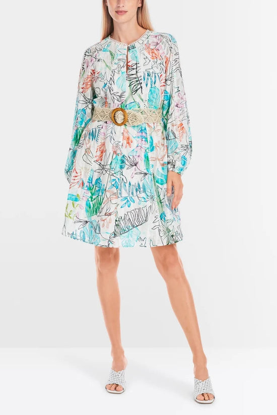 Marc Cain tulle lace midi dress YC21.39 W74