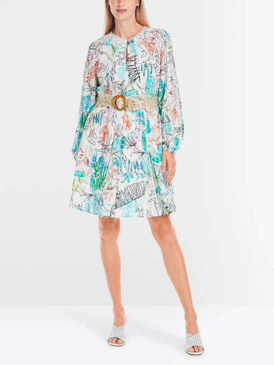 Marc Cain tulle lace midi dress YC21.39 W74