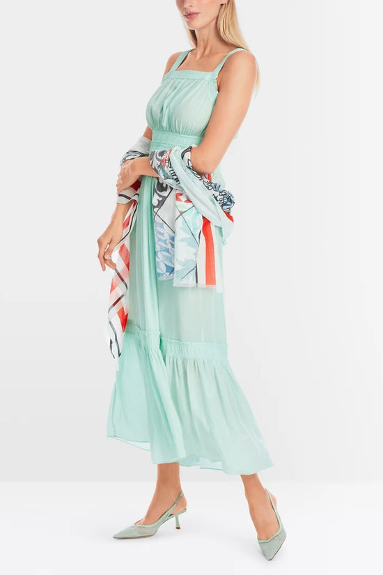 Marc Cain frill hem long dress YC21.47 W89