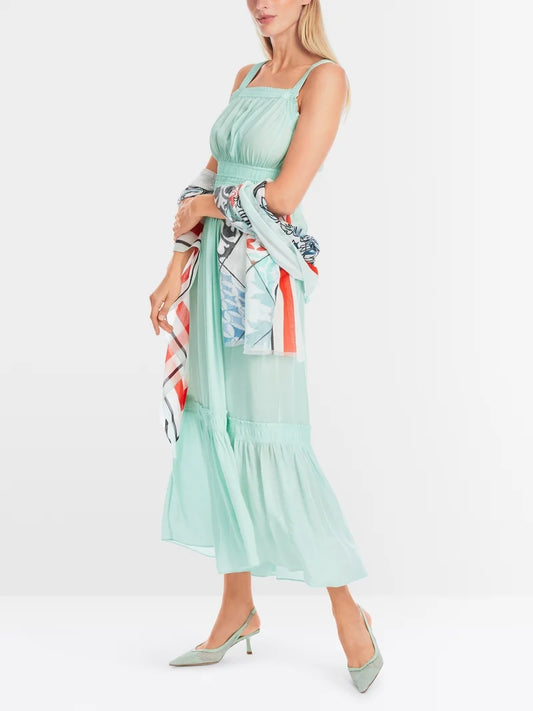 Marc Cain frill hem long dress YC21.47 W89