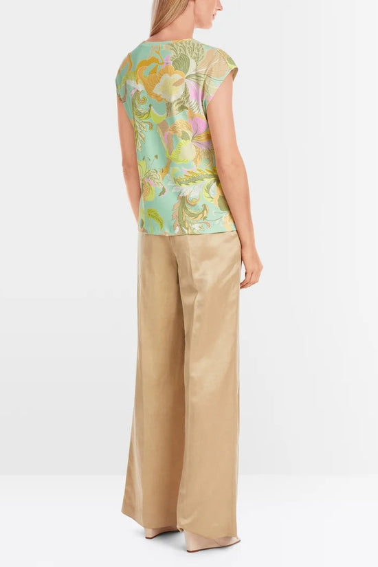 Marc Cain leaf print t-shirt YC48.23 J36