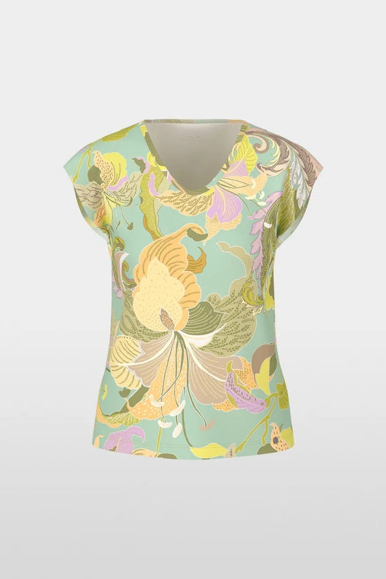 Marc Cain leaf print t-shirt YC48.23 J36