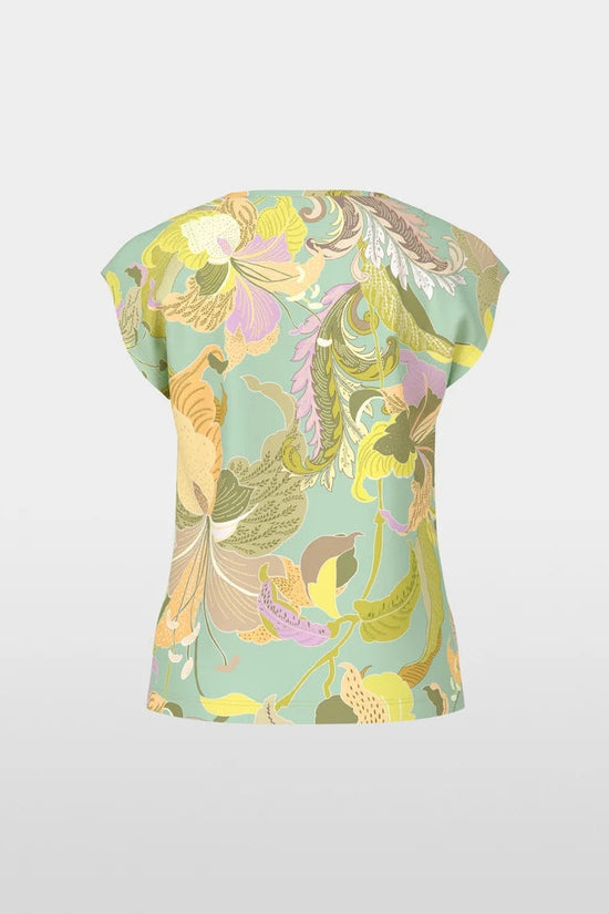 Marc Cain leaf print t-shirt YC48.23 J36