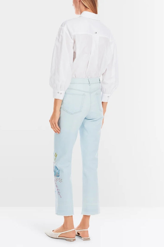 Marc Cain floral print jeans YC82.16 D04