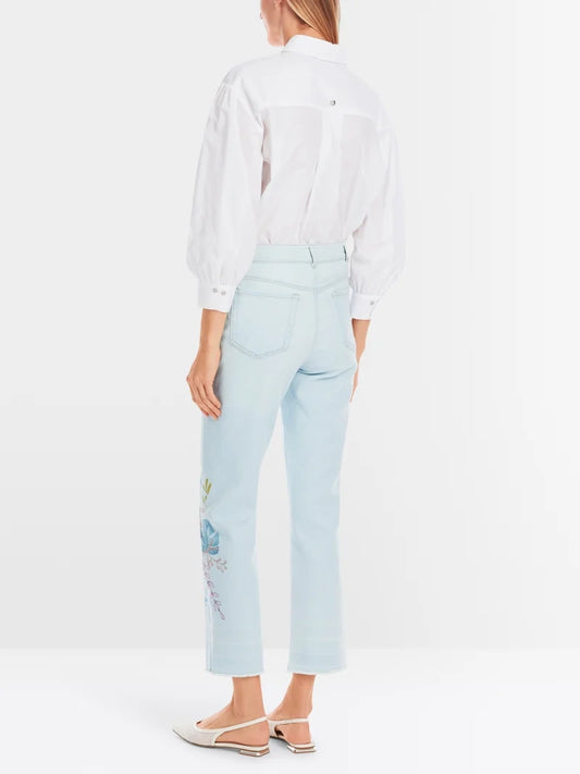 Marc Cain floral print jeans YC82.16 D04