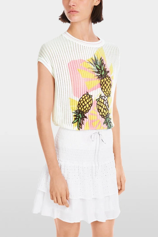 Marc Cain pineapple tank top YS42.18 M32