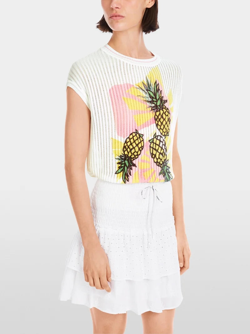 Marc Cain pineapple tank top YS42.18 M32