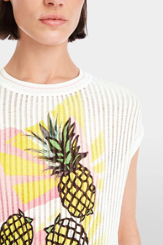 Marc Cain pineapple tank top YS42.18 M32