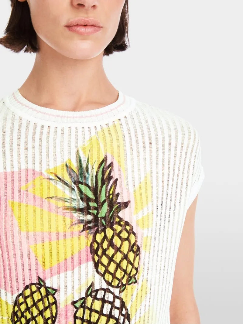 Marc Cain pineapple tank top YS42.18 M32