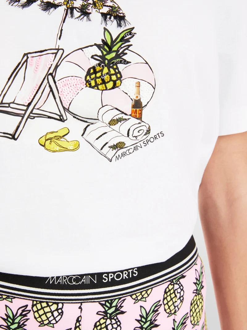 Marc Cain Sports deckchair motif t-shirt YS48.20 J77