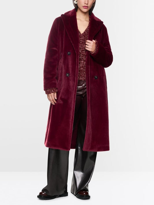 Marc Cain faux fur coat Z11.04 w42
