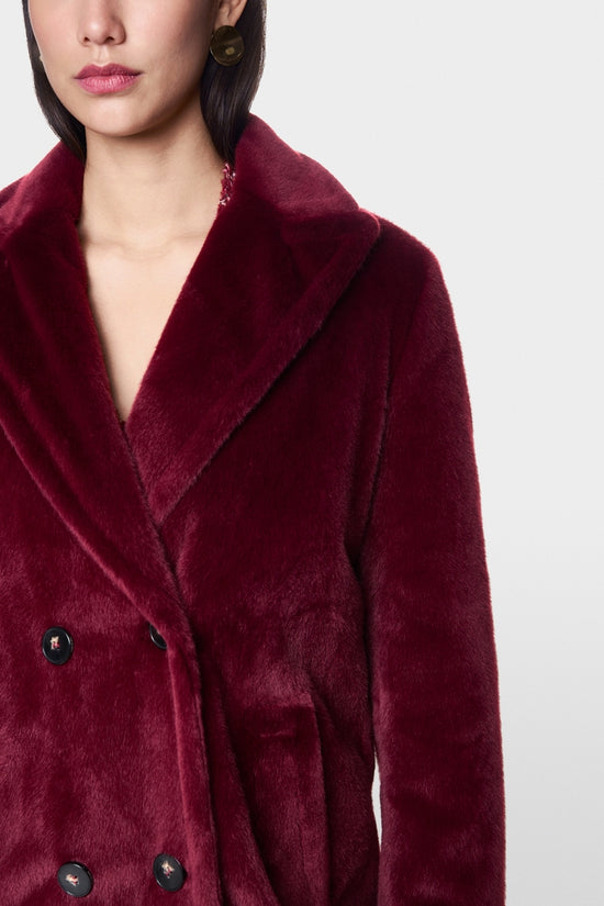 Marc Cain faux fur coat Z11.04 w42