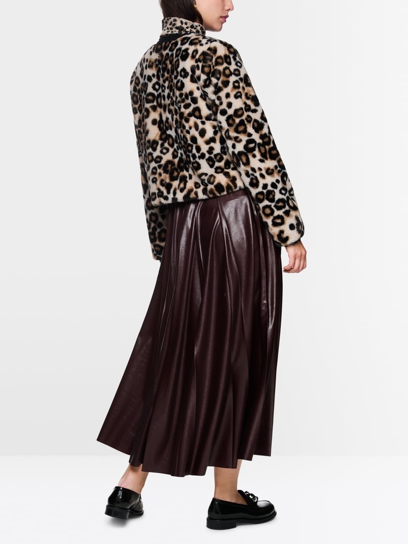 Marc Cain short leopard print jacket Zc12.04 w41