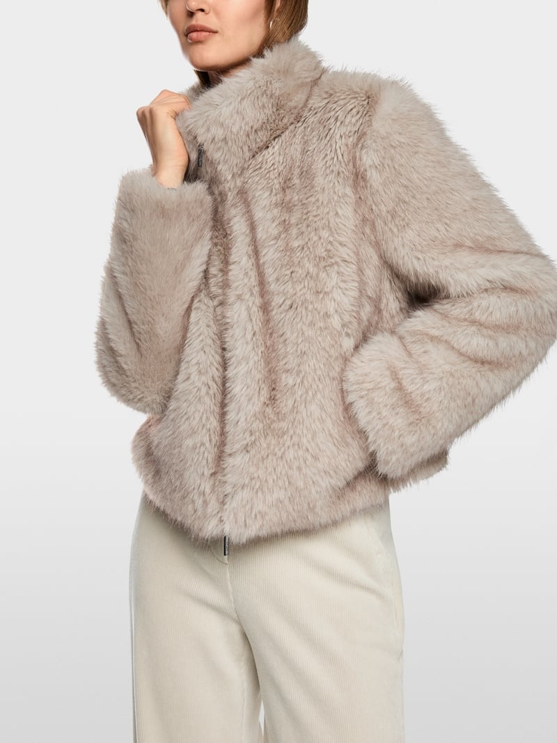 Marc Cain faux fur jacket Zc12.07 w64
