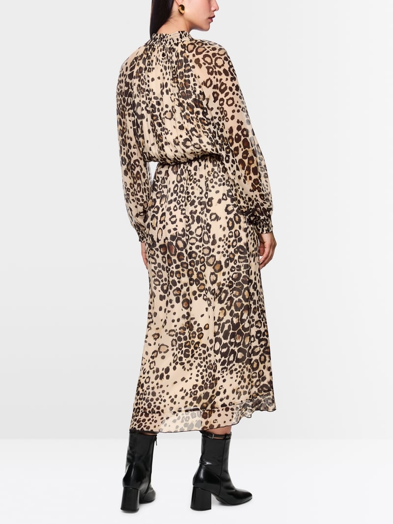 Marc Cain leopard print maxi dress Zc21.08 w27