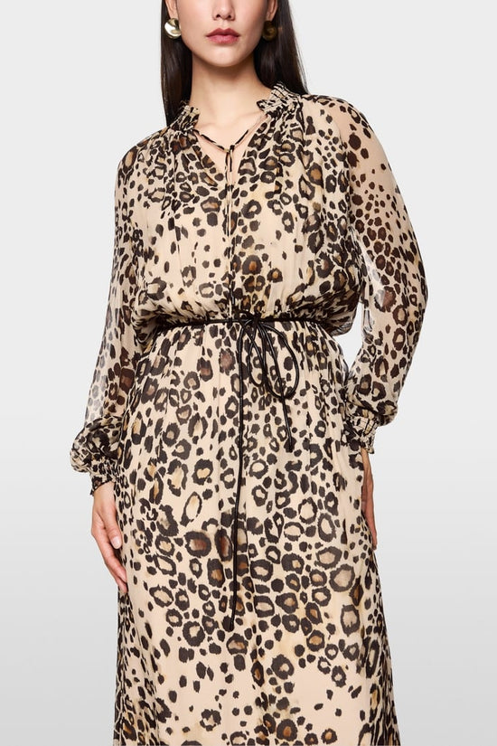 Marc Cain leopard print maxi dress Zc21.08 w27