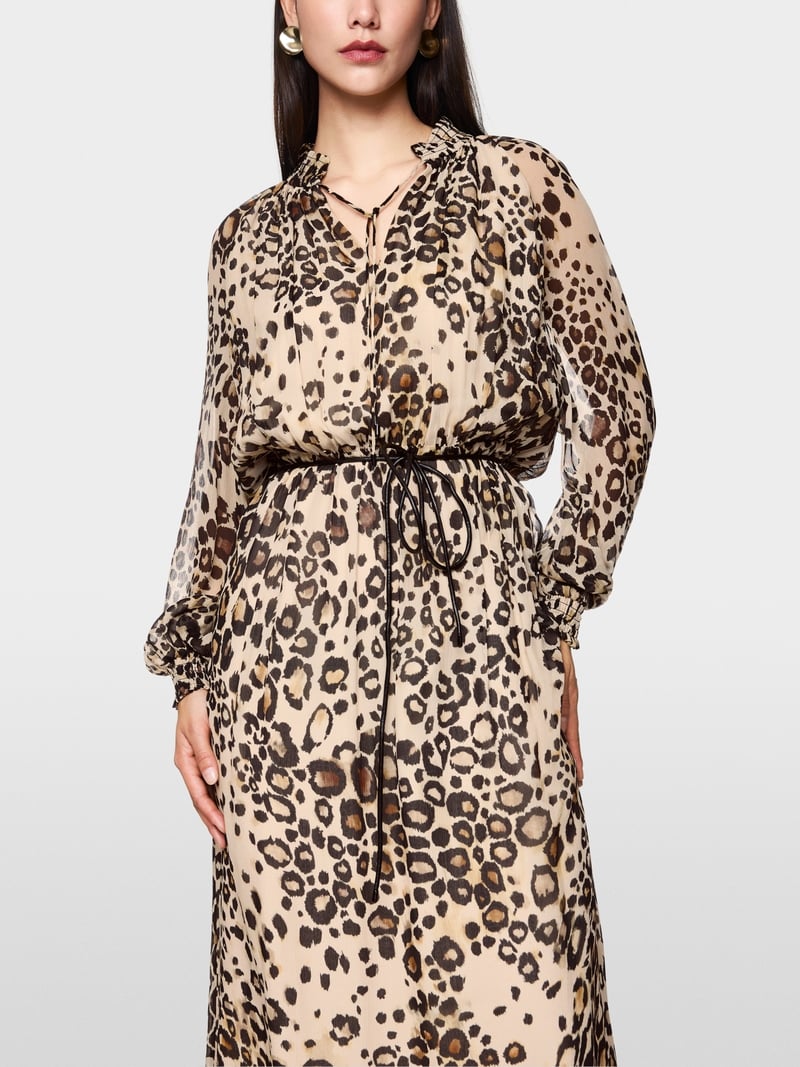 Marc Cain leopard print maxi dress Zc21.08 w27