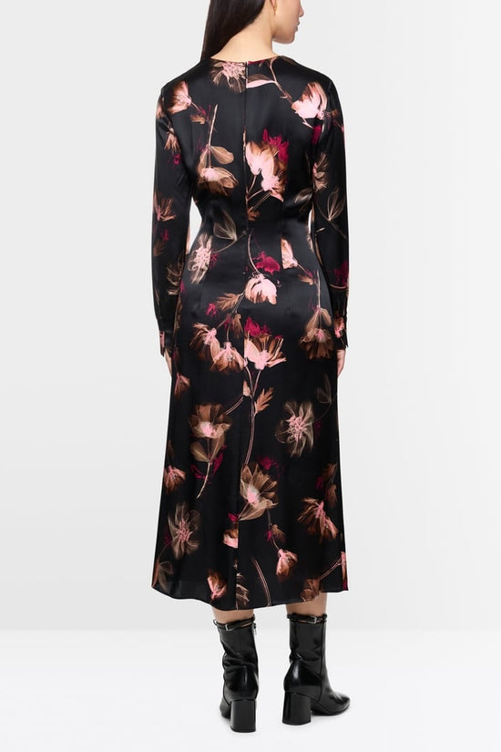 Marc Cain floral print silk dress Zc21.10 w28