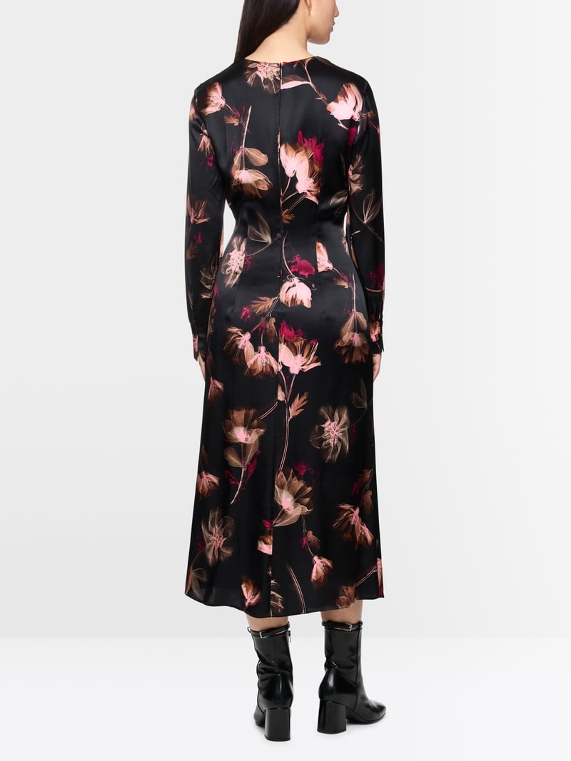 Marc Cain floral print silk dress Zc21.10 w28