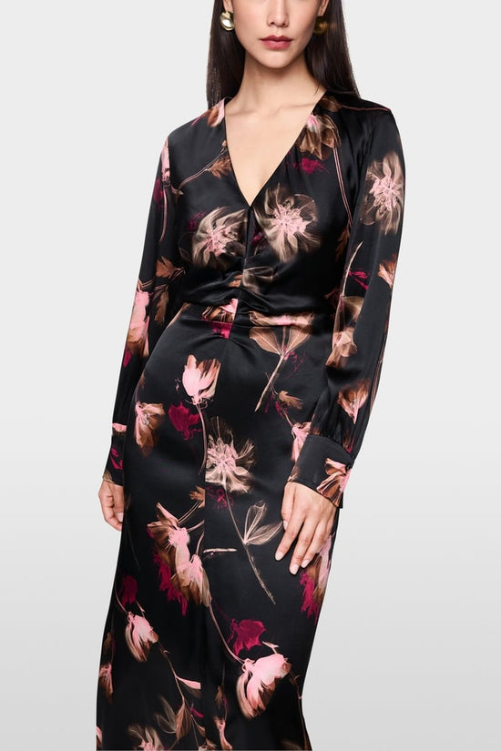 Marc Cain floral print silk dress Zc21.10 w28