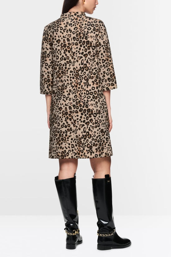 Marc Cain leopard print dress Zc21.22 j12