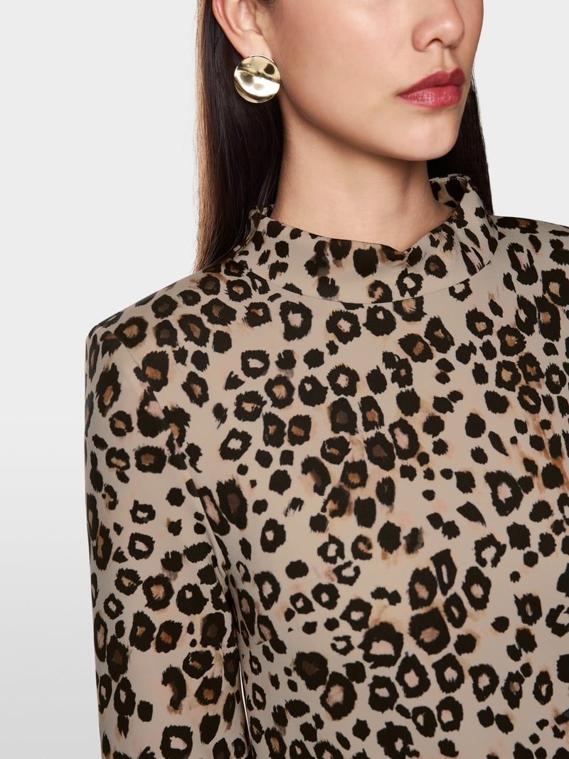 Marc Cain leopard print dress Zc21.22 j12