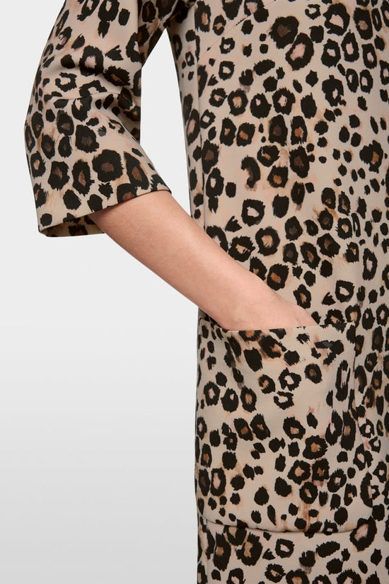 Marc Cain leopard print dress Zc21.22 j12