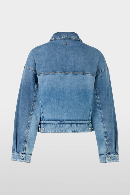 Marc Cain Denim Jacket With Decorative Button ZC31.03 D03-DENIM