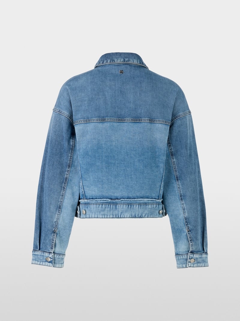 Marc Cain Denim Jacket With Decorative Button ZC31.03 D03-DENIM