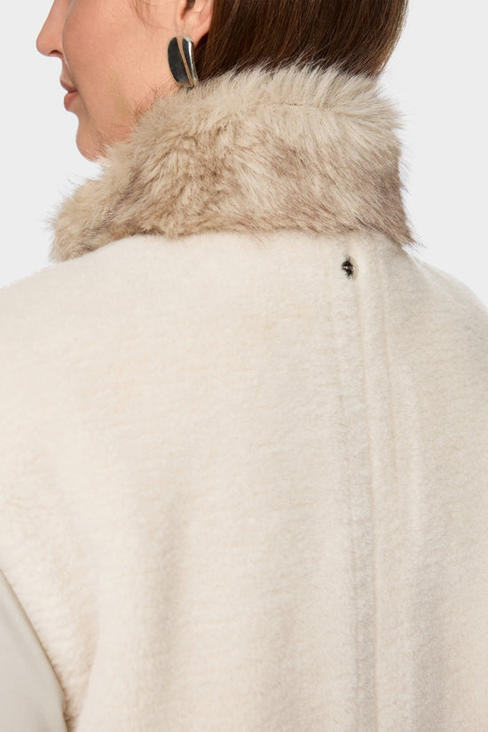 Marc Cain faux fur collar gilet Zc37.01 w63