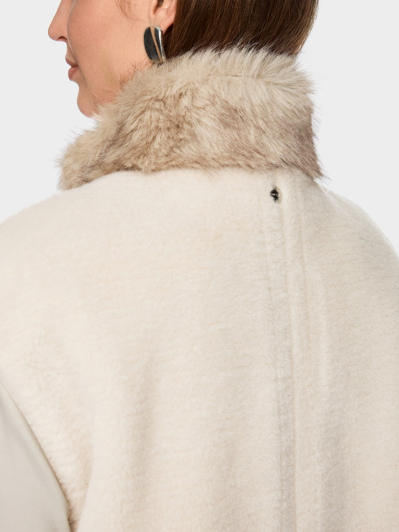 Marc Cain faux fur collar gilet Zc37.01 w63